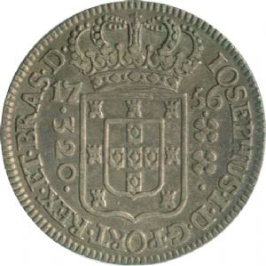 Anverso de 320 réis (1752-1756) - 1752-1776 Casa da Moeda de Lisboa - Prata