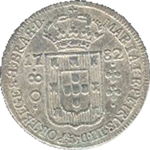 Anverso R 0$080-1º. tipo, Coroa Baixa