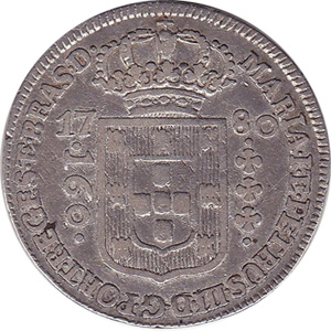 Anverso R 0$160-1º. tipo, Coroa Baixa