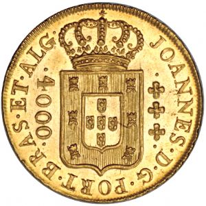 Anverso de 4.000 réis (1816) - 1805-1817 Casa da Moeda do Rio - Ouro
