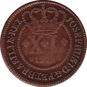 Anverso de 40 réis (1774) - 1768-1776 Casa da Moeda de Lisboa² - Cobre