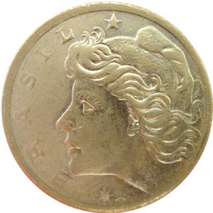 Anverso de 10 centavos de cruzeiro novo (1967) - 1967-1970 Cruzeiros Novos