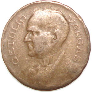 Anverso de 100 réis (1942) - 1938-1942 Réis, série Vargas