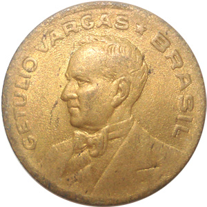 Anverso de 20 centavos de cruzeiro (1944-1948) - 1942-1956 Cruzeiros, série Vargas