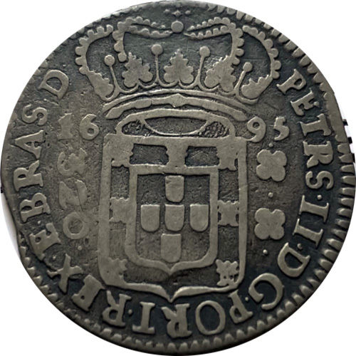 Anverso R 320-Pataca da Bahia - coroa larga, PETRS