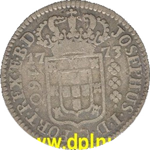 Anverso de 160 réis (1768-1776) - 1752-1776 Casa da Moeda de Lisboa - Prata