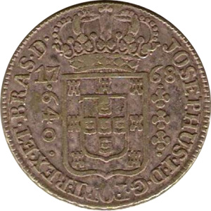 Anverso de 640 réis (1768-1771) - 1752-1776 Casa da Moeda de Lisboa - Prata