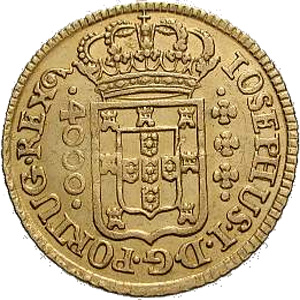 Anverso R 4$000-1o. tipo - IOSEPHUS / DOMINVS