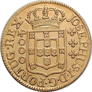 Anverso R 4$000-4o. tipo - JOSEPHUS / DOMINUS