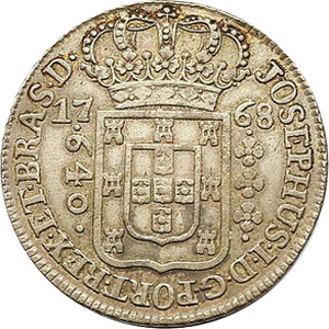 Anverso de 640 réis (1768-1771) - 1752-1776 Casa da Moeda de Lisboa - Prata