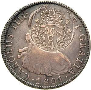 Anverso de 960 réis (1821) - 1818-1821 Carimbos de Mato Grosso e Cuyaba - Prata