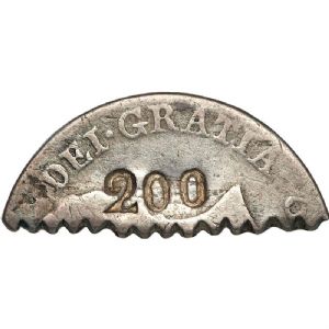 Anverso de 200 réis (1870) - 1864-1870 Balastracas