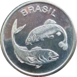 Anverso de 10 centavos de cruzeiro (1979-1980) - 1964-1985 Ensaios e Provas: Regime Militar