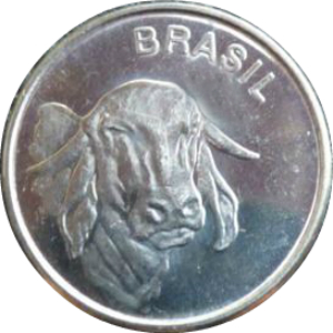 Anverso de 50 centavos de cruzeiro (1979-1980) - 1964-1985 Ensaios e Provas: Regime Militar