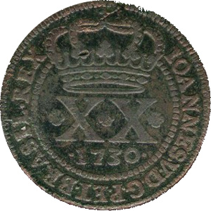 Anverso R XX-Primeiro tipo PECVNIA