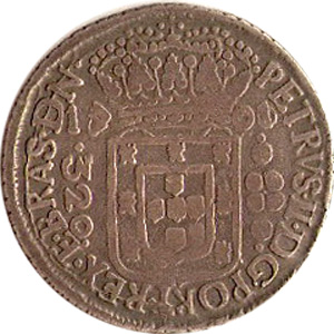 Anverso R 320-1 pataca de Pernambuco - REX E BRAS DN