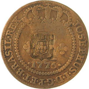 Anverso de 10 réis (1773-1776) - 1768-1776 Casa da Moeda de Lisboa² - Cobre