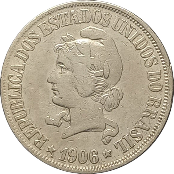 Anverso de 500 réis (1906-1908) - 1906-1912 Peso em gramas
