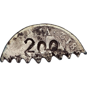 Anverso de 200 réis (1870) - 1864-1870 Balastracas