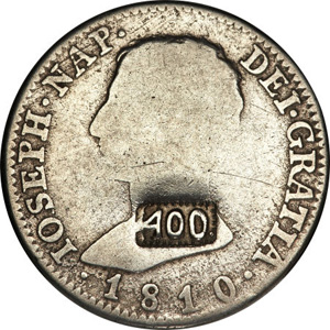Anverso de 400 réis (1870) - 1864-1870 Balastracas