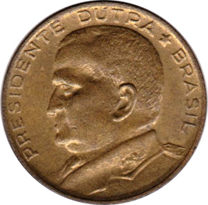 Anverso de 50 centavos de cruzeiro (1947) - 1945-1964 Ensaios e Provas: Cruzeiro