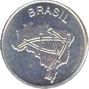 Anverso de 10 cruzeiros (1979) - 1964-1985 Ensaios e Provas: Regime Militar