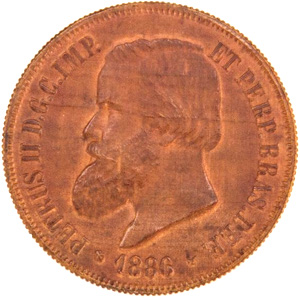 Anverso de 2 mil-réis (1886-1887) - 1841-1889 Ensaios e Provas: 2º. Reinado