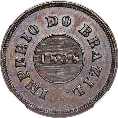 Anverso de moeda da série 1831-1841 Ensaios e Provas: Período Regencial