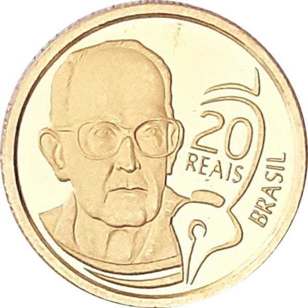 20 reais (2002) - 1994-atual Comemorativas do Real - Ouro