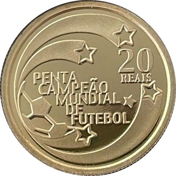 20 reais (2002) - 1994-atual Comemorativas do Real - Ouro