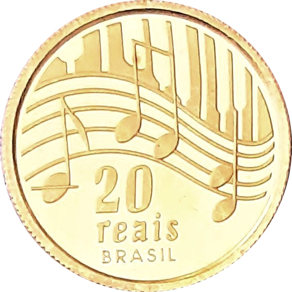 20 reais (2003) - 1994-atual Comemorativas do Real - Ouro