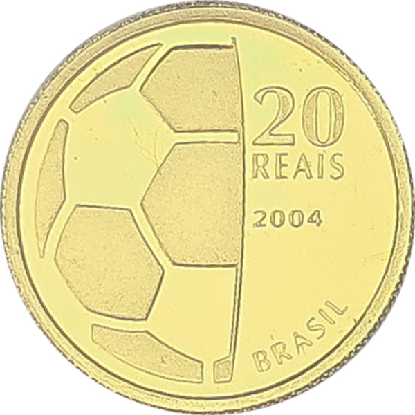 20 reais (2004) - 1994-atual Comemorativas do Real - Ouro