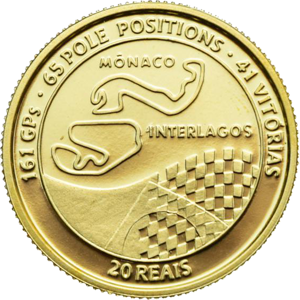 20 reais (1995) - 1994-atual Comemorativas do Real - Ouro