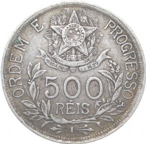 500 réis (1912) - 1912-1913 Estrelas ligadas