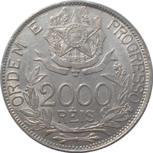 2 mil-réis (1912-1913) - 1912-1913 Estrelas ligadas