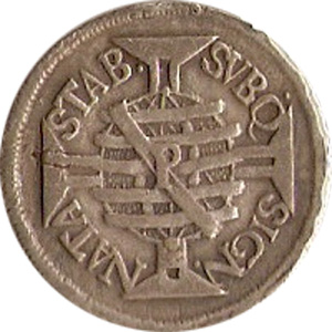 R 160 - 1/2 pataca de Pernambuco - 1701