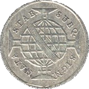 R 0$080 - 1º. tipo, Coroa Baixa