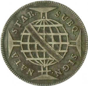 R 0$320 - 2º. tipo, Coroa Alta, Florões verticais e oblíquos