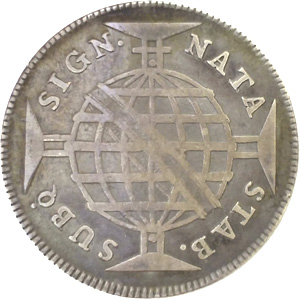 R 0$320 - 1º. tipo, Coroa Baixa, Florões verticais