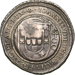 Reverso 500-Carimbo 500 coroado sobre 1 cruzado