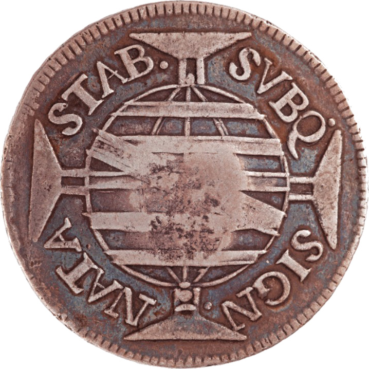 600 réis (1770-1774) - 1770-1774 Jotas, Casa da Moeda do Rio, 2º. tipo - Prata