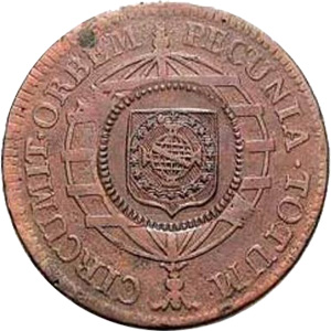 Reverso de 80 réis (1822) - 1822-1822 Carimbos Primitivos do Império - Cobre