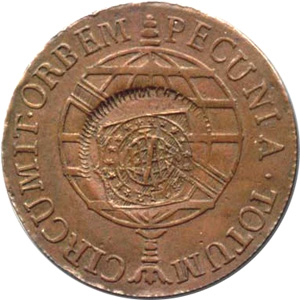 Reverso de 80 réis (1822) - 1822-1822 Carimbos Primitivos do Império - Cobre