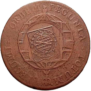 Reverso de 80 réis (1822) - 1822-1822 Carimbos Primitivos do Império - Cobre