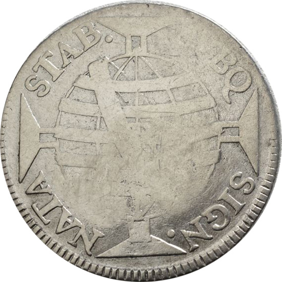 300 réis (1771-1771) - 1770-1774 Jotas, Casa da Moeda do Rio, 2º. tipo - Prata