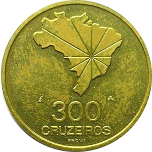300 cruzeiros (1972) - 1964-1985 Ensaios e Provas: Regime Militar