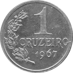 1 cruzeiro (1967) - 1964-1985 Ensaios e Provas: Regime Militar