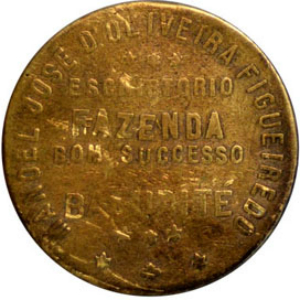 1 terça - 1 Terça - Moeda particular Fazenda Bom Sucesso