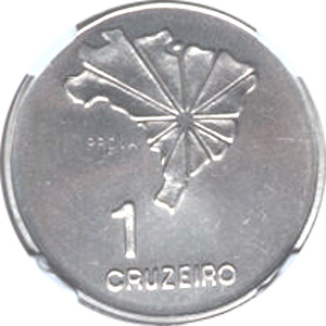 1 cruzeiro (1972) - 1964-1985 Ensaios e Provas: Regime Militar