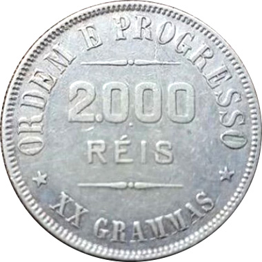 Rs 2$000 - Peso em gramas. Ponto central
